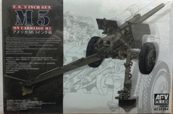 AFV Club 1/35 U.S. 3" Gun M5 On Carriage M1 | AF35S64