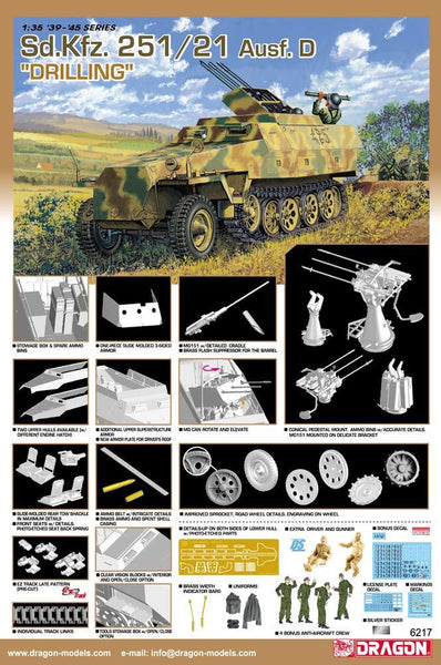 Dragon 1/35 Sd.Kfz.251/21 Ausf.D Drilling | 6217