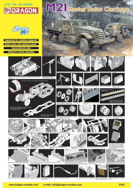 Dragon 1/35 M21 Mortar Motor Carriage | 6362