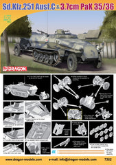 Dragon 1/72 Sd.Kfz.251 Ausf.C w/3.7cm PaK 35/36 (Towing Mode) | 7352