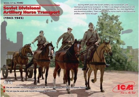 ICM 1/35 Soviet Divisional Artillery Horse Transport (1942-45) | 35482