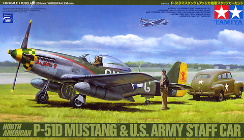 Tamiya 1/48 P-51D Mustang and Staff Car | 89732 – HQ Hobbies Online Tamiya 1/48 P-51D Mustang and Staff Car | 89732 – HQ Hobbies Online