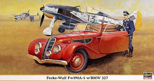Hasegawa 1/48 Focke Wulf Fw190A-5 w/ BMW 327 car 9755
