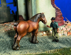 Verlinden 1/35 Farmer with Horse  | VER1224