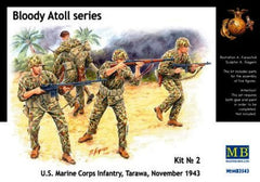 Master Box 1/35 Bloody Atoll series Kit No 2 U.S. Marine Corps Infantry, Tarawa, November 1943 | MB3543