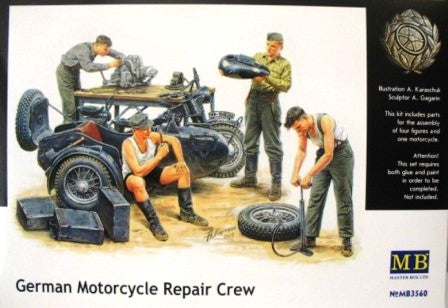 Master Box 1/35 German Motorcycle Repair Crew | MB3560