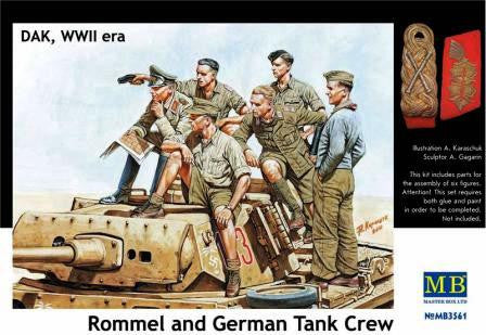 Master Box 1/35 DAK, WWII era Rommel and German Tank Crew | MB3561
