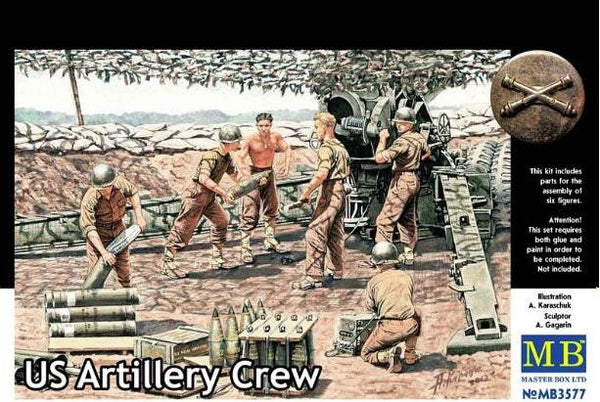 Master Box 1/35 US Artillery Crew WWII | MB3577