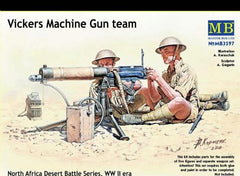 Master Box 1/35 Vickers Machine Gun team North Africa Desert Battle Series, WW II era | MB3597