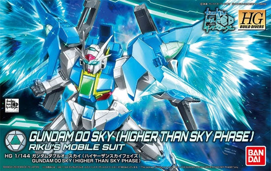 HG Build Divers Gundam OO Sky (Higher Than Sky Phase) Riku's Mobile Suit Bandai | No. 0230836 | 1:144