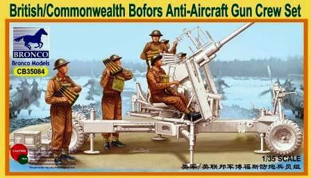 Bronco 1/35 British/Commonwealth Bofors Anti-Aircraft Gun Crew | CB35084