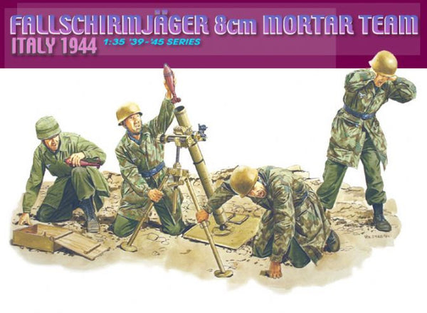 Dragon 1/35 Fallschirmjager 8cm Mortar Team (Italy 1944) | 6215