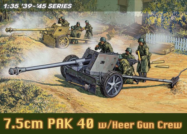 Dragon 1/35 7.5cm Pak 40 w/Heer Gun Crew | 6249