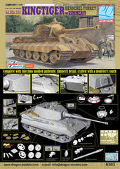 Dragon 1/35 Kingtiger Henschel Turret with Zimmerit | 6303