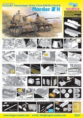 Dragon 1/35 Sd.Kfz.138 Panzerjager 38 fur 7.5cm PaK 40/3 Ausf.H Marder III H | 6331