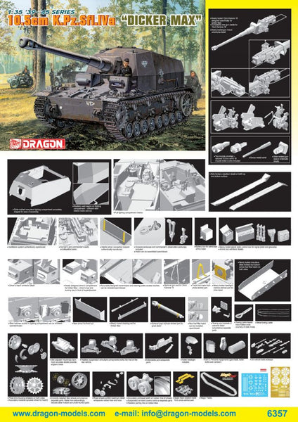 Dragon 1/35 10.5cm K.Pz.Sfl.IVa "Dicker Max" | 6357