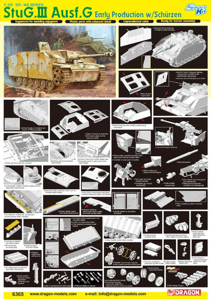 Dragon 1/35 StuG III Ausf.G Early Production w/Schurzen | 6365