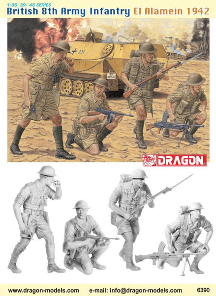 Dragon 1/35 British 8th Army Infantry (El Alamein 1942) | 6390