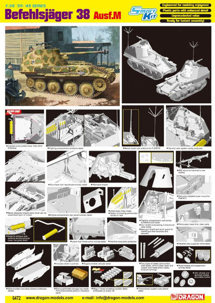 Dragon 1/35 Befehlsjager 38 Ausf.M | 6472