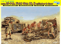 Dragon 1/35 British 25-Pdr. Field Gun Mk.II w/Limber & Crew | 6675