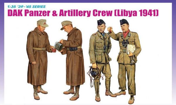 Dragon 1/35 DAK Panzer & Artillery Crew (Libya 1941) | 6693