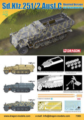 Dragon 1/72 Sd.Kfz.251/2 Ausf.C Rivetted Version mit Granatwerfer | 7308