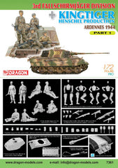 Dragon 1/72 3rd Fallschirmjager Division + Kingtiger Henschel Production (Ardennes 1944) Part 1 | 7361