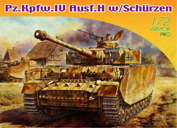 Dragon 1/72 Pz.Kpfw.IV Ausf.H w/Schurzen | 7497