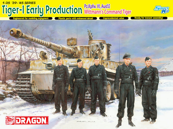 Dragon 1/35 Tiger-1 Early Production Pz.Kpfw.VI,Ausf.E Wittmann's Command Tiger | 6730