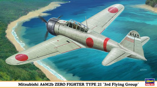 Hasegawa 1/48 Mitsubishi A6M2b Zero Fighter Type 21 
