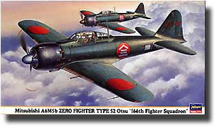 Hasegawa 1/48 Mitsubishi A6M5b Zero Fighter Type 52 Otsu '166th Fighter Squadron' 9428