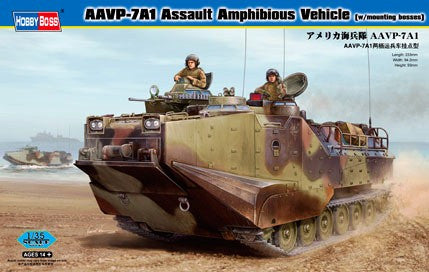 HobbyBoss 1/35 AAVP-7A1 Assault Amphibious Vehicle (w/mounting bosses) | 82413
