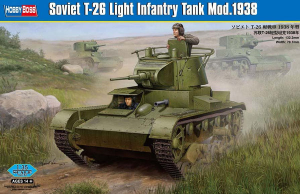 HobbyBoss 1/35 Soviet T-26 Light Infantry Tank Mod.1938 |  82497