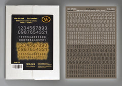Wilder 1/35 Box German Numbers - Variant 1 BLACK WHITE OUTLINE | 3506