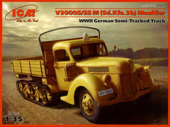 ICM 1/35 V3000S/SS M Sd.Kfz.3b Maultier WWII German Semi-Tracked Truck | 35412