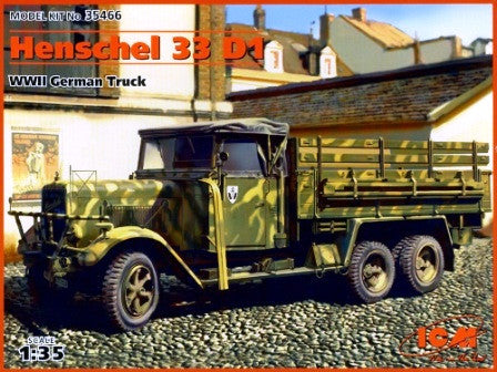 ICM 1/35 Henschel 33 D1 WWII German Truck | 35466