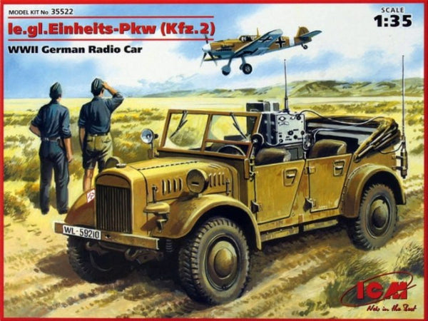 ICM 1/35 le.gl.Einheits-Pkw (Kfz.2) WWII German Radio Car | 35522