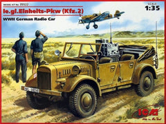 ICM 1/35 le.gl.Einheits-Pkw (Kfz.2) WWII German Radio Car | 35522