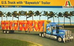 Italeri 1/24 U.S. Truck with Baywatch Trailer | ITA3832