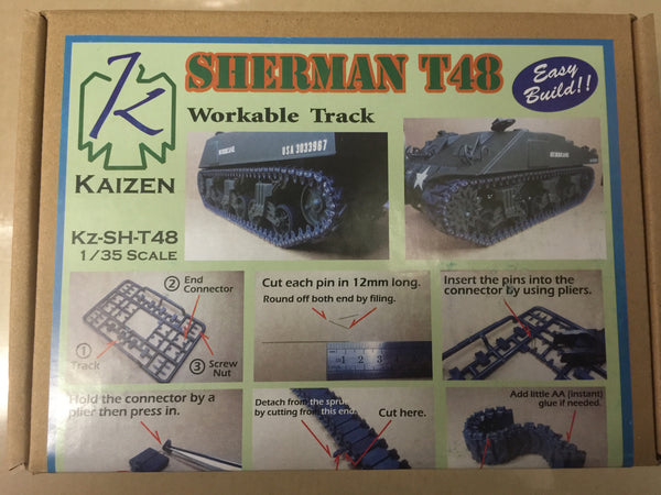 Kaizen  (309625) 1/35 Sherman Track T48 Track Link Set | Kz-SH-T48