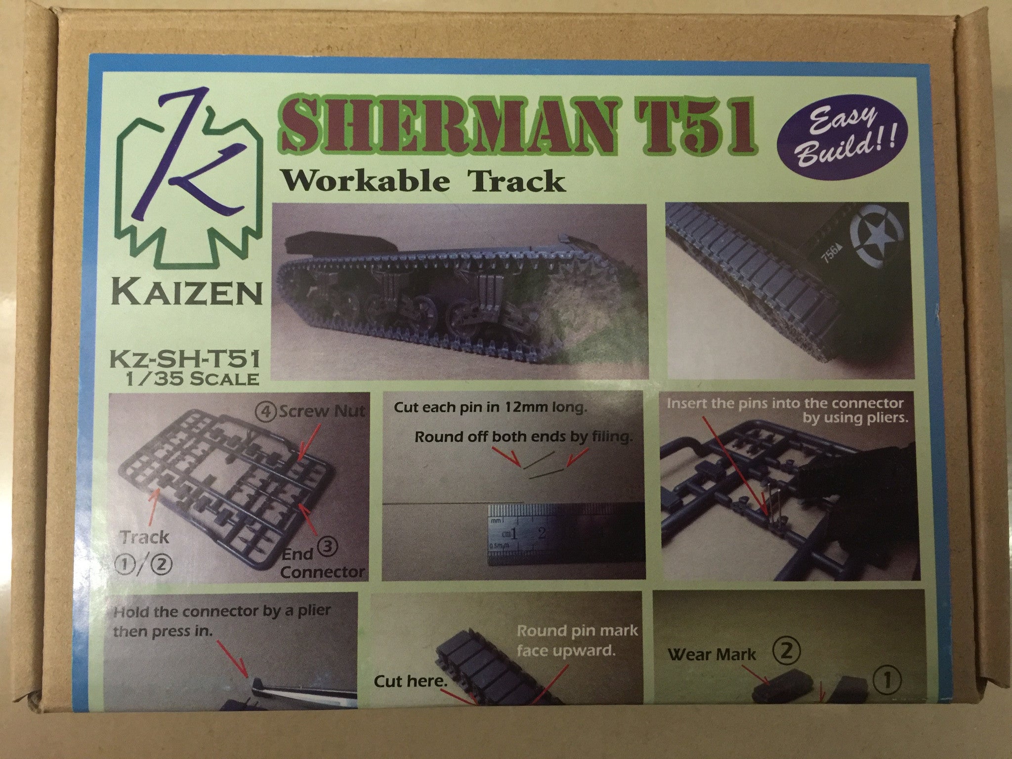 Kaizen 1/35 Sherman Track T-80 M4A3 Workable Track Link Set – HQ