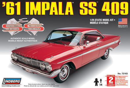 Lindberg 1/25 1961 Chevy Impala SS 409 | LIN72163 – HQ