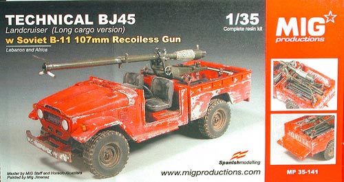 MIG Productions 1/35 Technical BJ45 and B-11 107mm Recoiless Gun | 35141