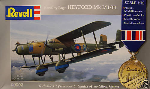 Revell 1/72 Handley Page Heyford Mk I/II/III  |  00002
