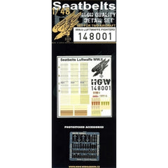 HGW 1/48 Lufwaffe Fighters - Seatbelts | 148001