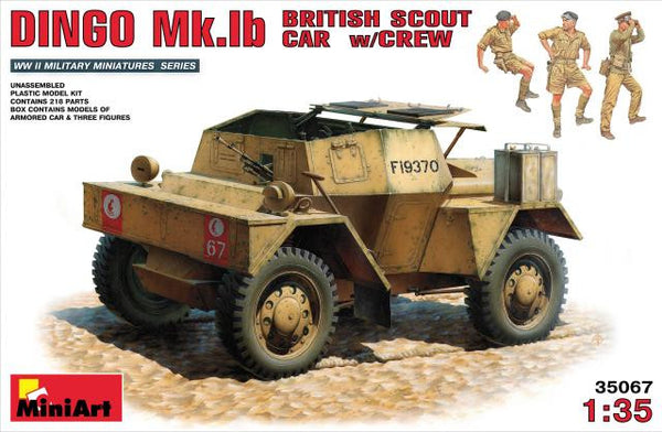 MiniArt 1/35 British Scout Car DINGO Mk.Ib w/CREW | MA35067