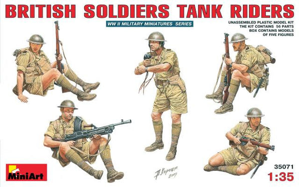 MiniArt 1/35 British Soldiers Tank Riders | MA35071