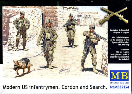 Master Box 1/35 Modern US Infantryman Cordon and Search | MB35154
