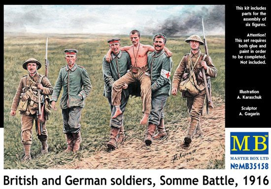 Master Box 1/35 British and German soldiers Somme Battle, 1916 | MB35158
