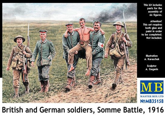 Master Box 1/35 British and German soldiers Somme Battle, 1916 | MB35158